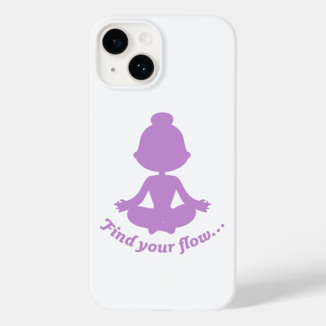 Durchfluss-Handy-Fall finden (Lila) Case-Mate iPhone Hülle (Rückseite)