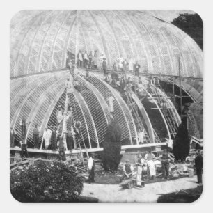 Durchführen von Reparaturen am großen Quadratischer Aufkleber