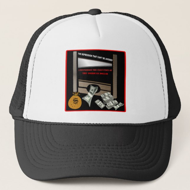 Durchführung des amerikanischen Dollar-Hutes Truckerkappe (Vorderseite)