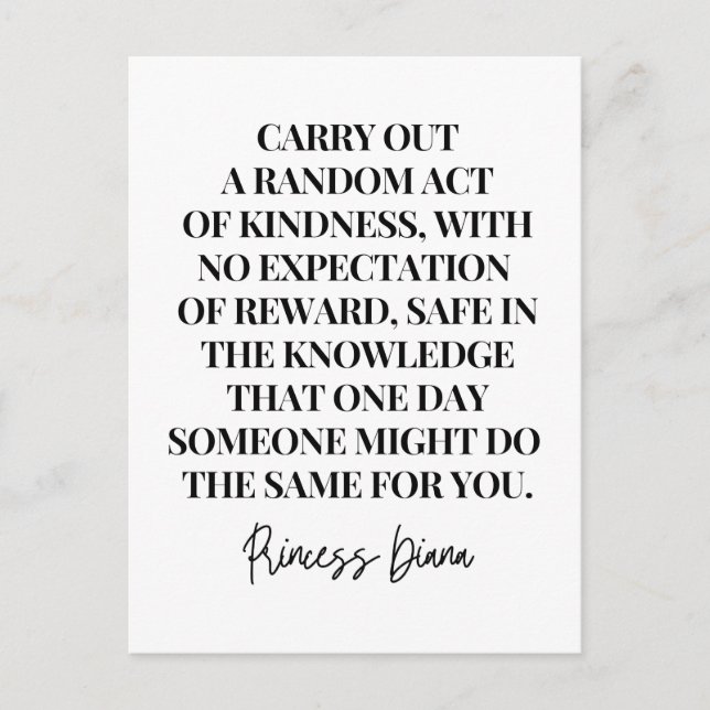 Durchführung eines zufälligen Aktes der Freundlich Postkarte (Vorderseite)