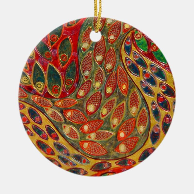 "Durchgang" (Malerei) Keramik Ornament (Vorne)