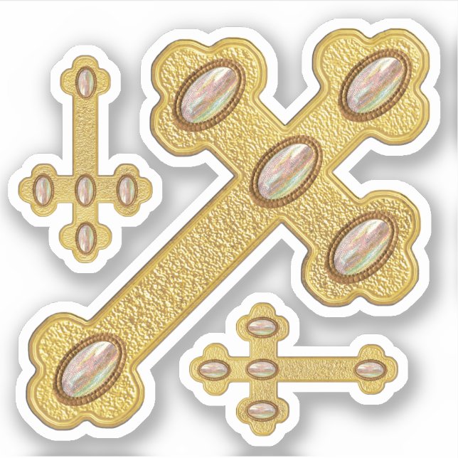 Durchgänge mit 5 Imitate Opals - Kontakt Aufkleber (Vorderseite)
