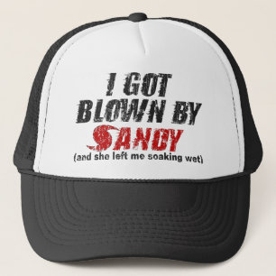 Durchgebrannt durch Sandy beunruhigte Truckerkappe