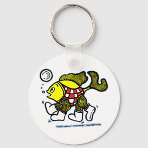 Durchgehen-Fische Schlüsselanhänger
