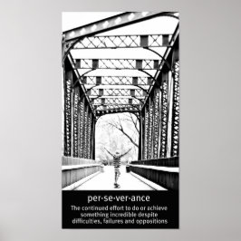 Durchhaltevermögen auf Langboard Poster