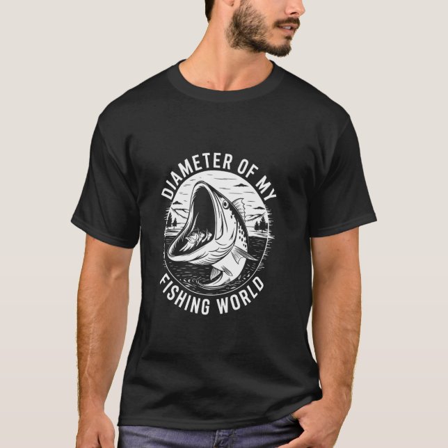 Durchmesser meiner Fischwelt T-Shirt (Vorderseite)
