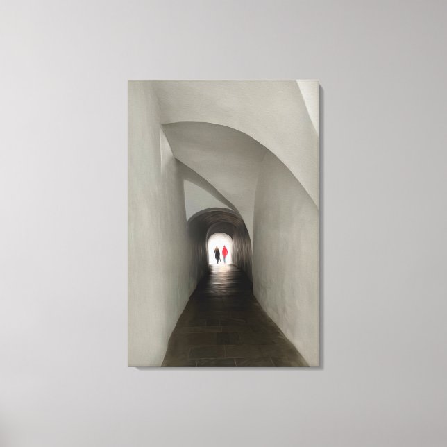Durchqueren des Tunnels Leinwanddruck (Vorderseite)