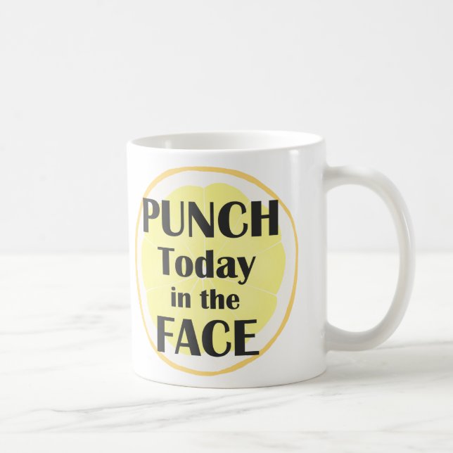 Durchschlag heute im Gesichts-Tassen-Inspirational Tasse (Rechts)