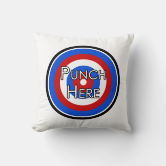 "Durchschlag hier" Pillow Kissen