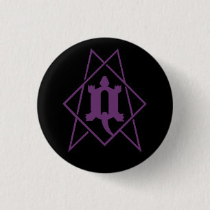 Durchschlags-Linie Qmay Kai einfaches Logo-Button Button