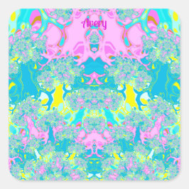 DURCHSCHNITT ~ PASTEL-PERFEKTION ~ QUADRATISCHER AUFKLEBER