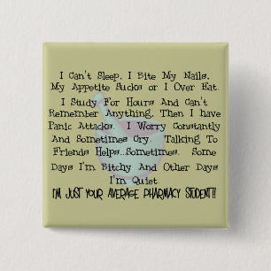 Durchschnittliche Apotheken-Studenten-Geschenke Button