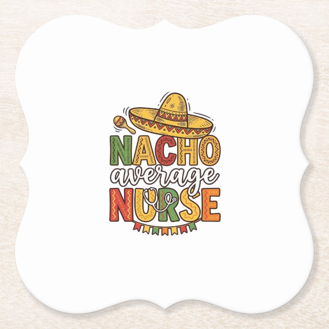 Durchschnittliche Krankenschwester Cinco De Mayo T Untersetzer (Vorderseite)