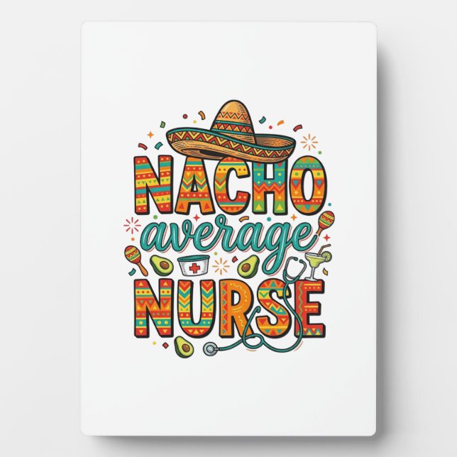 Durchschnittliche Nacho-Krankenschwester-Fiesta-Ve Fotoplatte (Vorderseite)