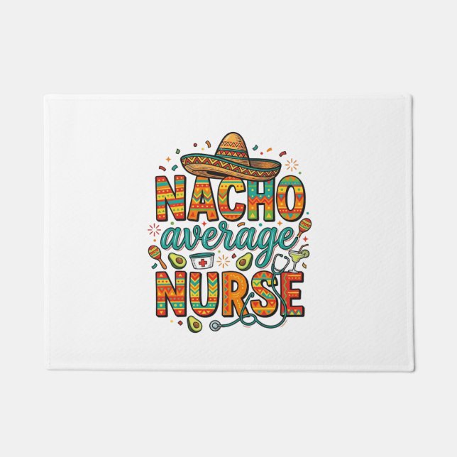 Durchschnittliche Nacho-Nurse-Fiesta-Vektor-Shirt- Fußmatte (Vorderseite)