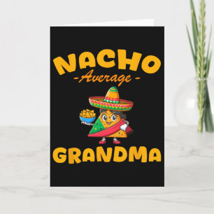 Durchschnittliche Nacho-Oma Cinco De Mayo Mexikani Karte