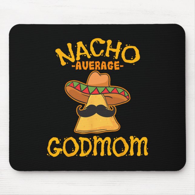 Durchschnittliche Patentante Mexikanisch Cinco De  Mousepad (Vorne)