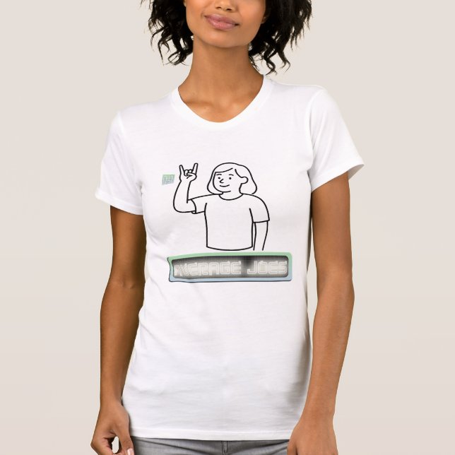 Durchschnittliche Verbindung mit Kurven T-Shirt (Vorderseite)