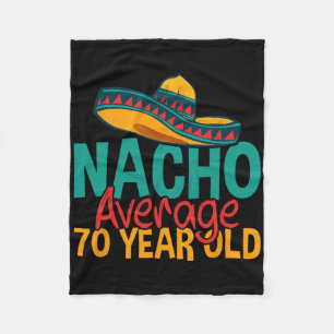 Durchschnittlicher 70-jähriger Nacho Cinco De Mayo Fleecedecke