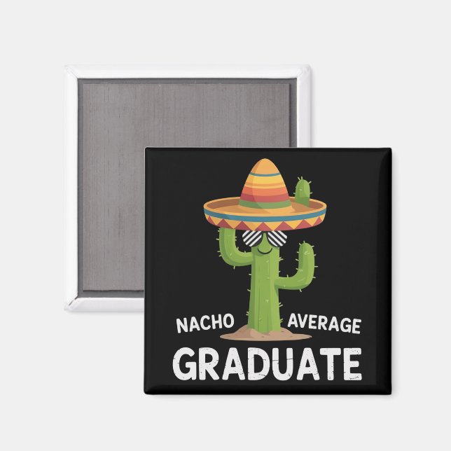 Durchschnittlicher Nacho-Absolvent der High School Magnet (Vorderseite/Rückseite)