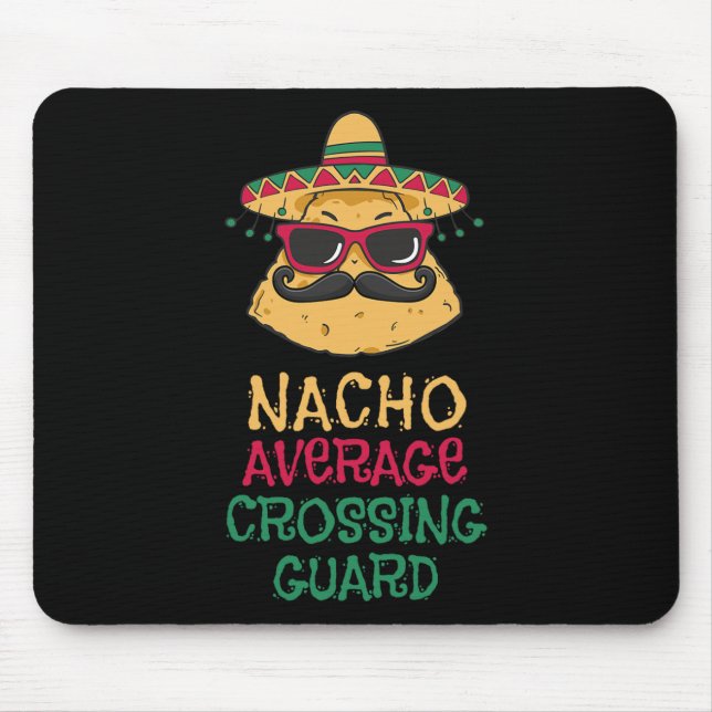 Durchschnittlicher Nacho-Ampelmann Cinco De Mayo  Mousepad (Vorne)
