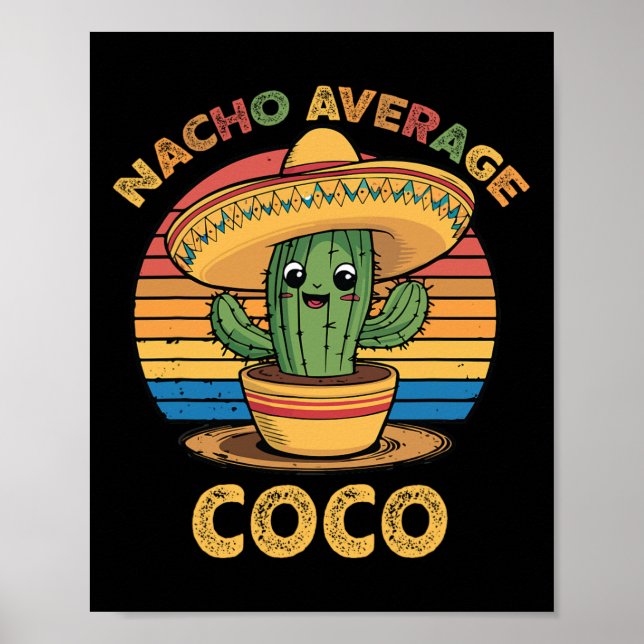 Durchschnittlicher Nacho-Coco-Passender mexikanisc Poster (Vorne)