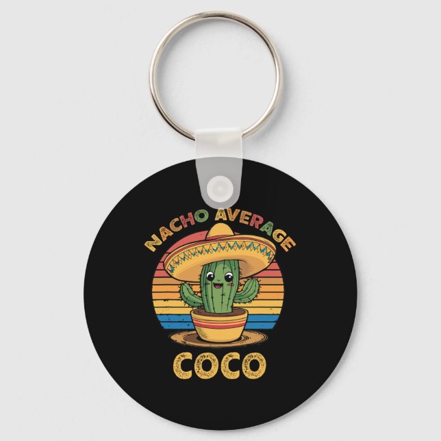 Durchschnittlicher Nacho-Coco-Passender mexikanisc Schlüsselanhänger (Vorderseite)