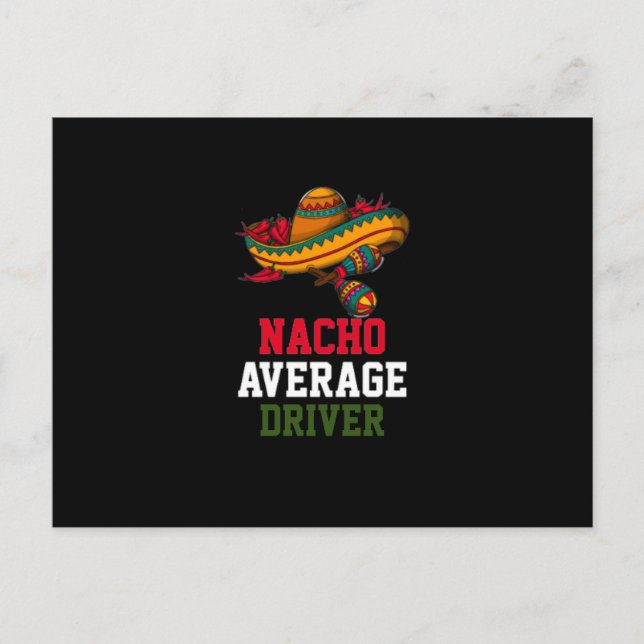 Durchschnittlicher Nacho-Fahrer Postkarte (Vorderseite)