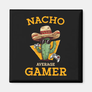 Durchschnittlicher Nacho-Gamer Videospieler Lustig Magnet
