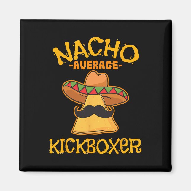Durchschnittlicher Nacho-Kickboxer Cinco De Mayo M Magnet (Vorne)
