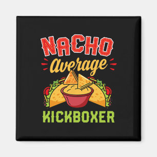 Durchschnittlicher Nacho-Kickboxer Lustiger Trendi Magnet
