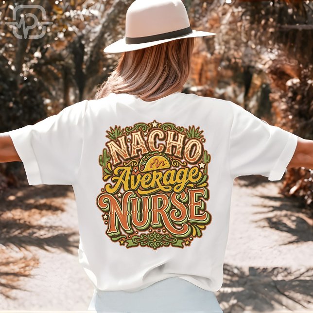 Durchschnittlicher Nacho-Krankenpfleger Lustiger C T-Shirt (Nacho Average Nurse Funny Cinco De Mayo Retro T-Shirt)