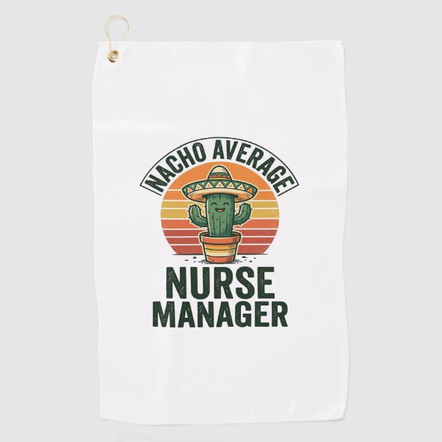Durchschnittlicher Nacho-Krankenpfleger-Manager Lu Golfhandtuch (Vorderseite)