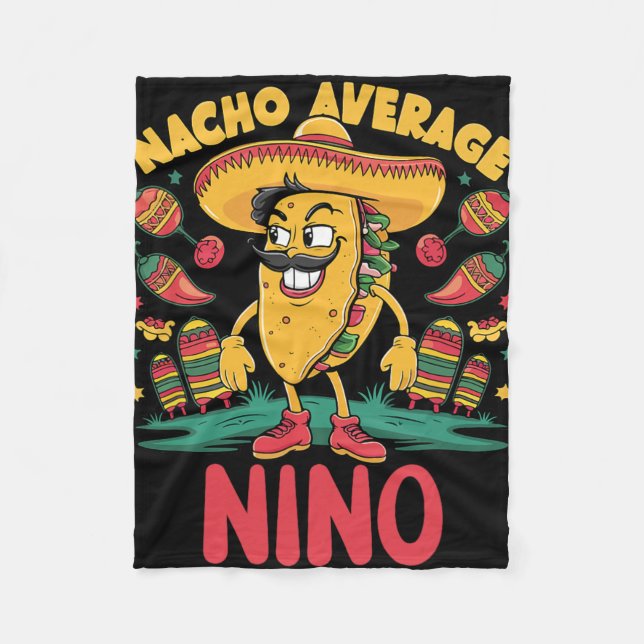 Durchschnittlicher Nacho-Nino-Mexikaner, der Cinco Fleecedecke (Vorderseite)