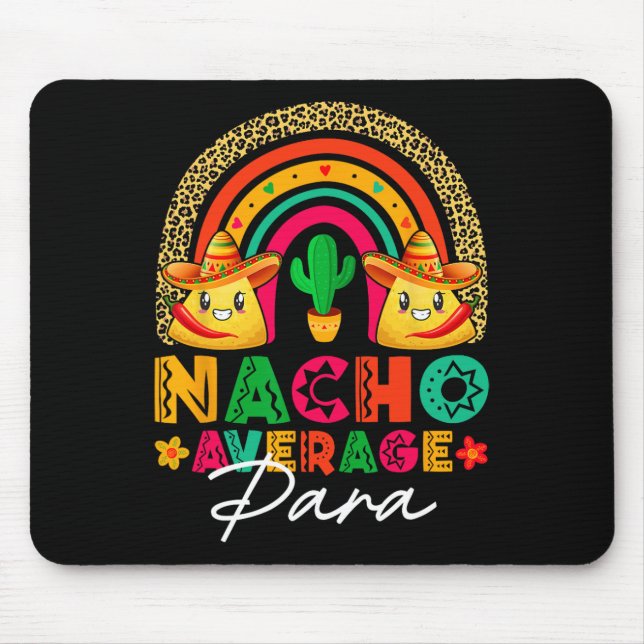 Durchschnittlicher Nacho-Para-Sombrero-Hut-Mexikan Mousepad (Vorne)