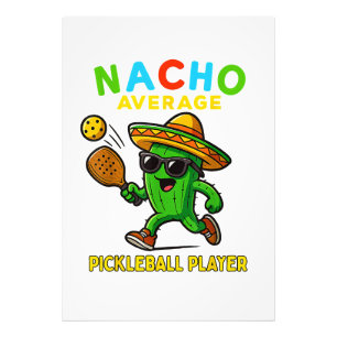 Durchschnittlicher Nacho-Pickleball-Spieler Fotodruck