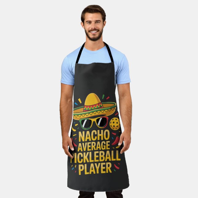 Durchschnittlicher Nacho-Pickleball-Spieler Schürze (Getragen)