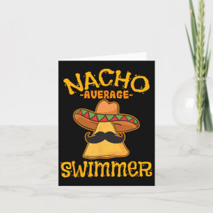 Durchschnittlicher Nacho-Schwimmer Cinco De Mayo M Karte