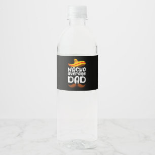 Durchschnittlicher Nacho-Vater Cinco de Mayo Mexik Wasserflaschenetikett