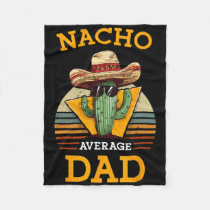 Durchschnittlicher Nacho-Vater Lustiger Vater-Witz Fleecedecke