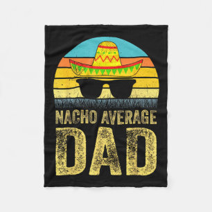 Durchschnittlicher Papa Mexikanischer Daddy Cinco Fleecedecke
