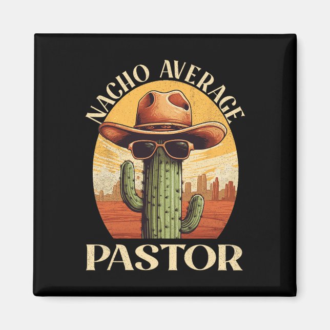 Durchschnittlicher Pastor Cinco De Mayo Mexikanisc Magnet (Vorne)