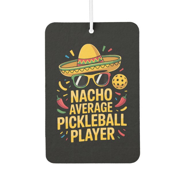 Durchschnittlicher Pickleball-Spieler Autolufterfrischer (Vorderseite)