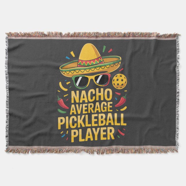 Durchschnittlicher Pickleball-Spieler Decke (Vorderseite)