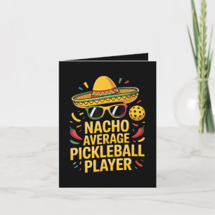 Durchschnittlicher Pickleball-Spieler Feiertagskarte