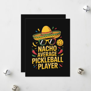 Durchschnittlicher Pickleball-Spieler Feiertagskarte