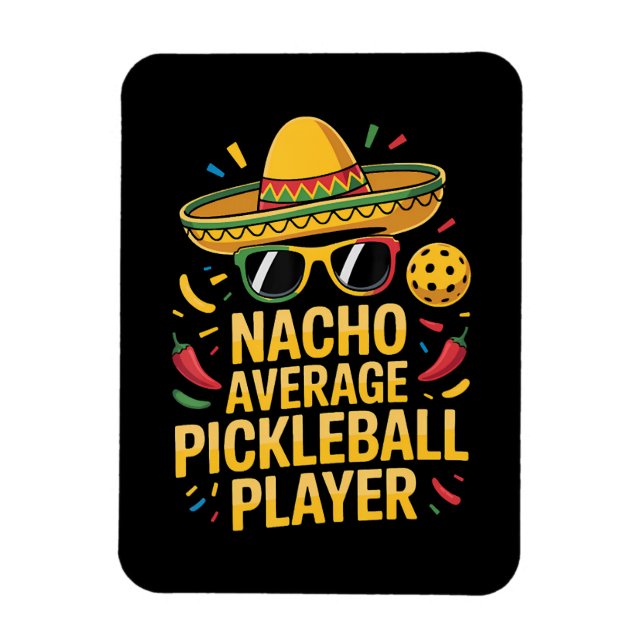 Durchschnittlicher Pickleball-Spieler Magnet (Vertikal)