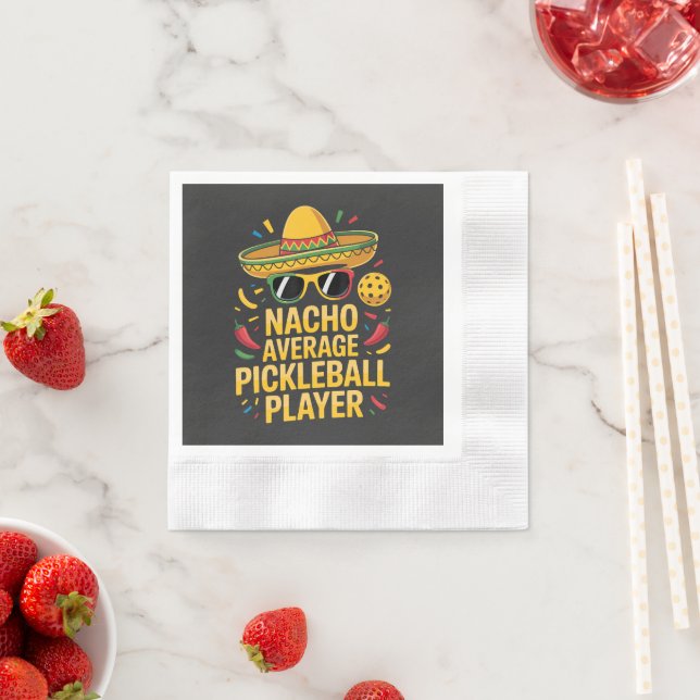 Durchschnittlicher Pickleball-Spieler Serviette (Beispiel)