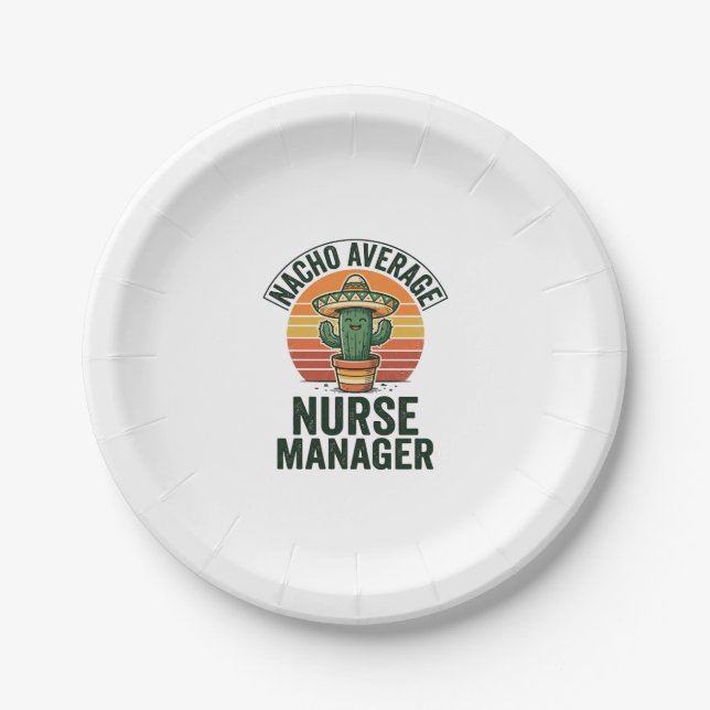 Durchschnittliches Nacho-Krankenpfleger-Manager Lu Pappteller (Vorderseite)