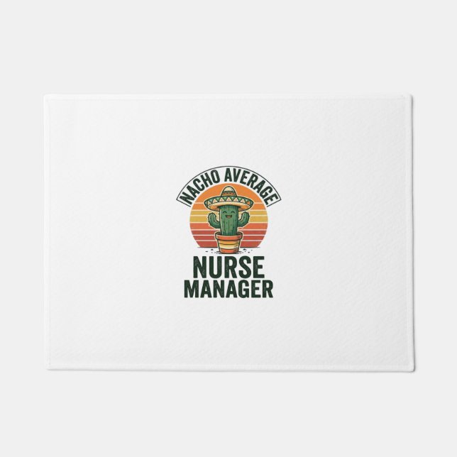 Durchschnittliches Nacho-Nurse-Manager Lustiges Ka Fußmatte (Vorderseite)